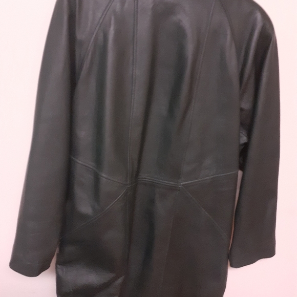 Vintage leather Coat - Picture 7 of 8